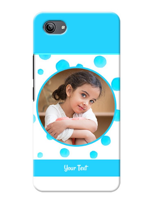 Custom Vivo Y81i Custom Phone Covers: Blue Bubbles Pattern Design
