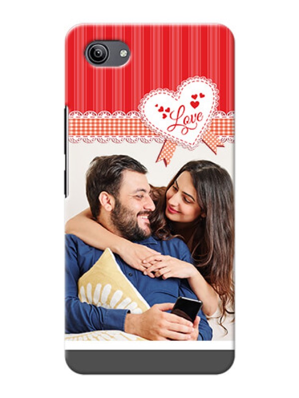 Custom Vivo Y81i phone cases online: Red Love Pattern Design