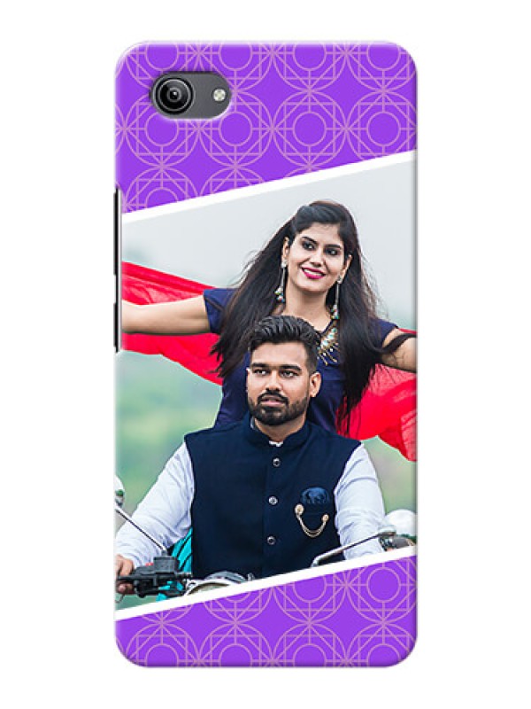 Custom Vivo Y81i mobile back covers online: violet Pattern Design