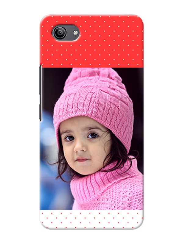 Custom Vivo Y81i personalised phone covers: Red Pattern Design