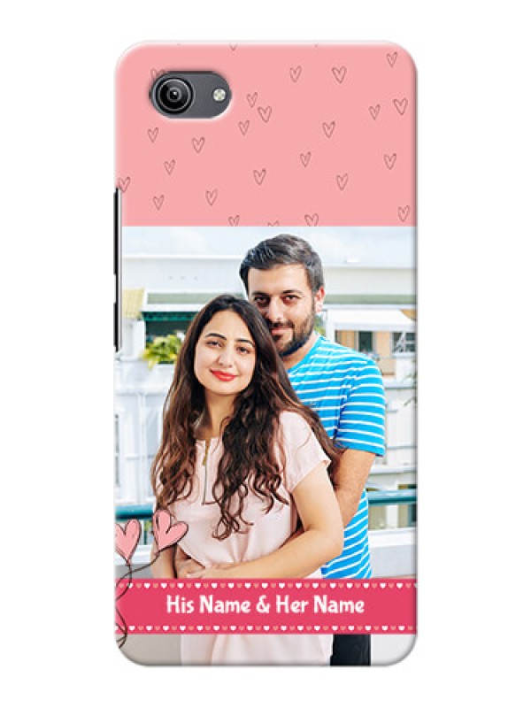 Custom Vivo Y81i phone back covers: Love Design Peach Color