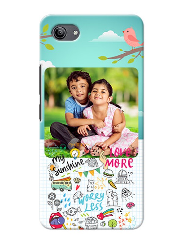 Custom Vivo Y81i phone cases online: Doodle love Design