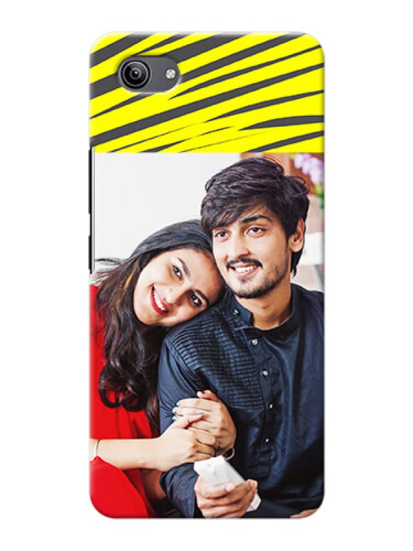 Custom Vivo Y81i Personalised mobile covers: Yellow Abstract Design