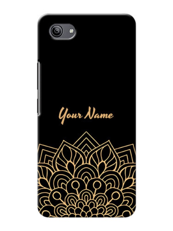 Custom Vivo Y81I Back Covers: Golden mandala Design