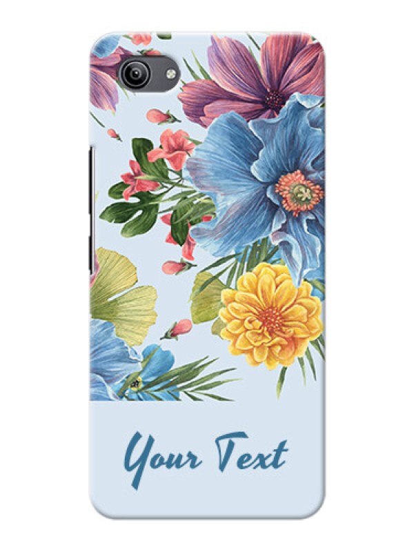 Custom Vivo Y81I Custom Phone Cases: Stunning Watercolored Flowers Painting Design