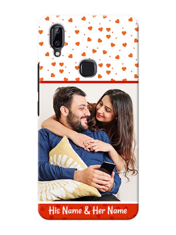 Custom Vivo Y83 Pro Phone Back Covers: Orange Love Symbol Design