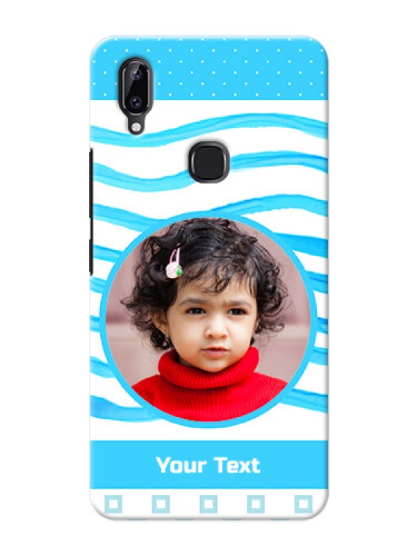 Custom Vivo Y83 Pro phone back covers: Simple Blue Case Design