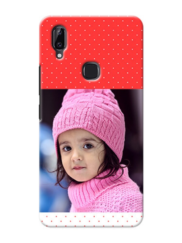 Custom Vivo Y83 Pro personalised phone covers: Red Pattern Design