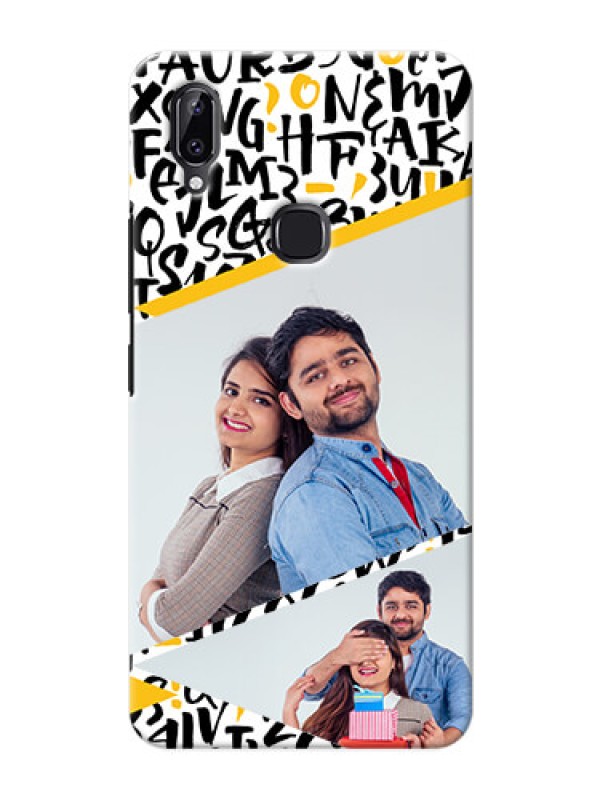 Custom Vivo Y83 Pro Phone Back Covers: Letters Pattern Design