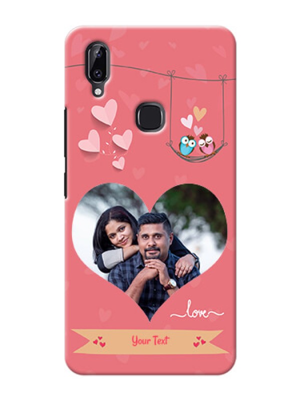 Custom Vivo Y83 Pro custom phone covers: Peach Color Love Design 