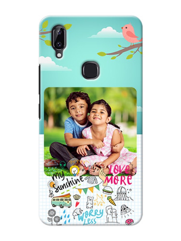 Custom Vivo Y83 Pro phone cases online: Doodle love Design