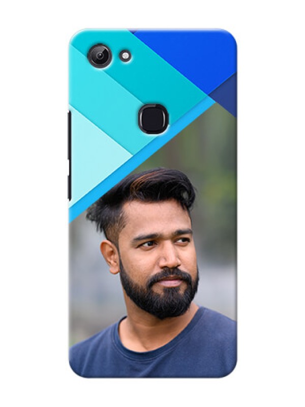 Custom Vivo Y83 Blue Abstract Mobile Cover Design