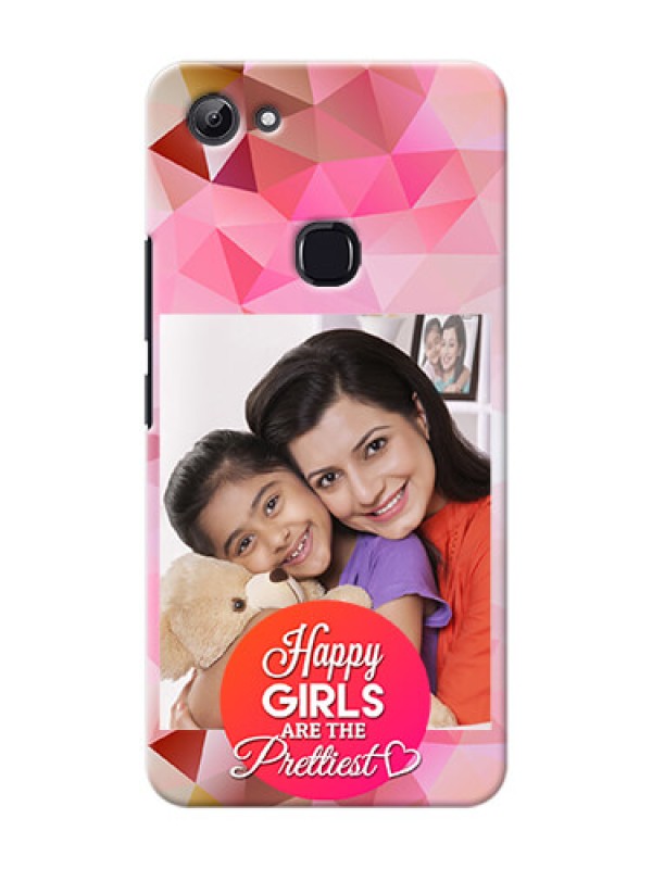 Custom Vivo Y83 abstract traingle design with girls quote Design