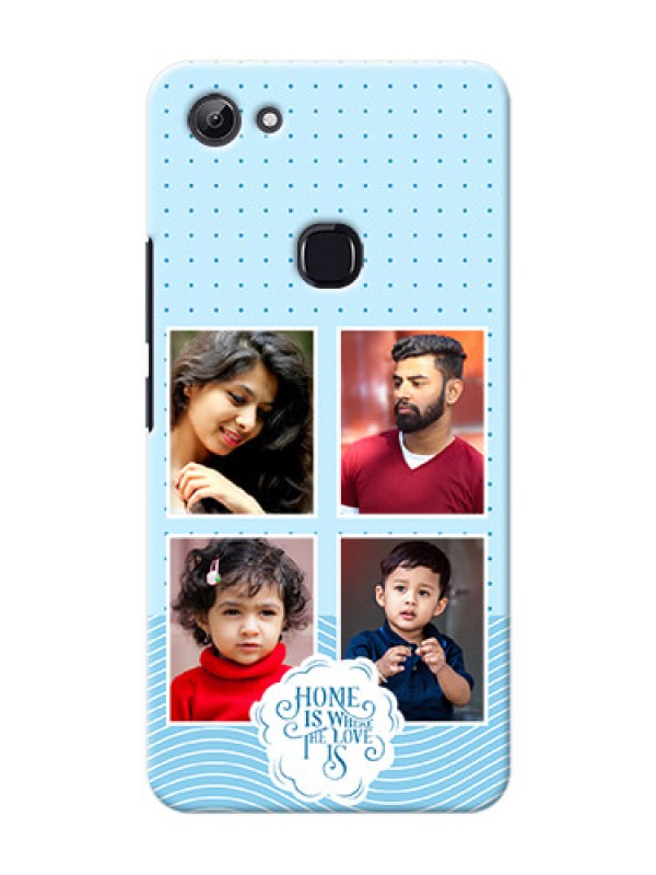 Custom Vivo Y83 Custom Phone Covers: Cute love quote with 4 pic upload Design