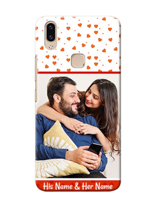 Custom Vivo Y85 Phone Back Covers: Orange Love Symbol Design