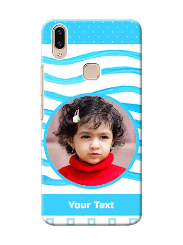 Custom Vivo Y85 phone back covers: Simple Blue Case Design