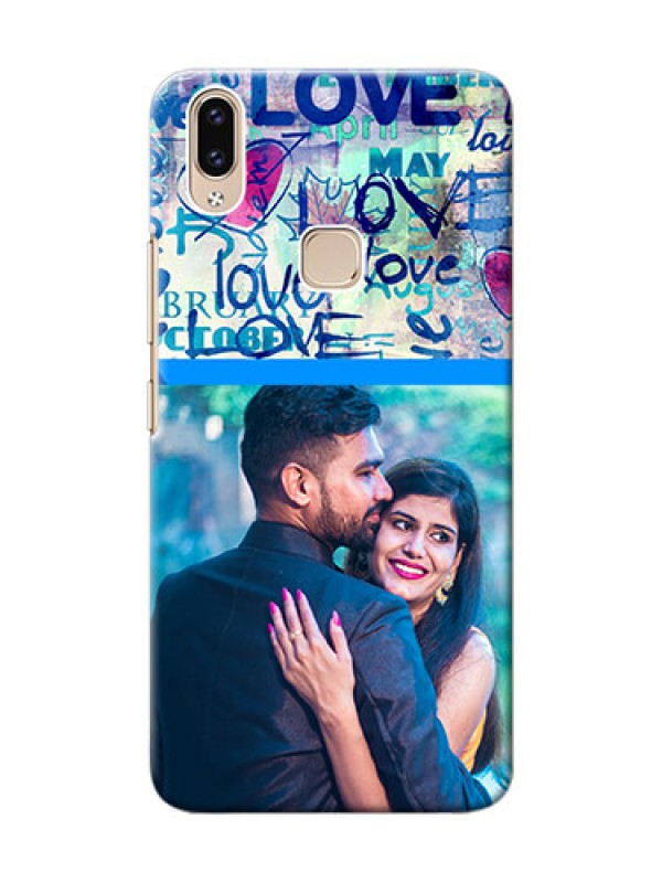 Custom Vivo Y85 Mobile Covers Online: Colorful Love Design