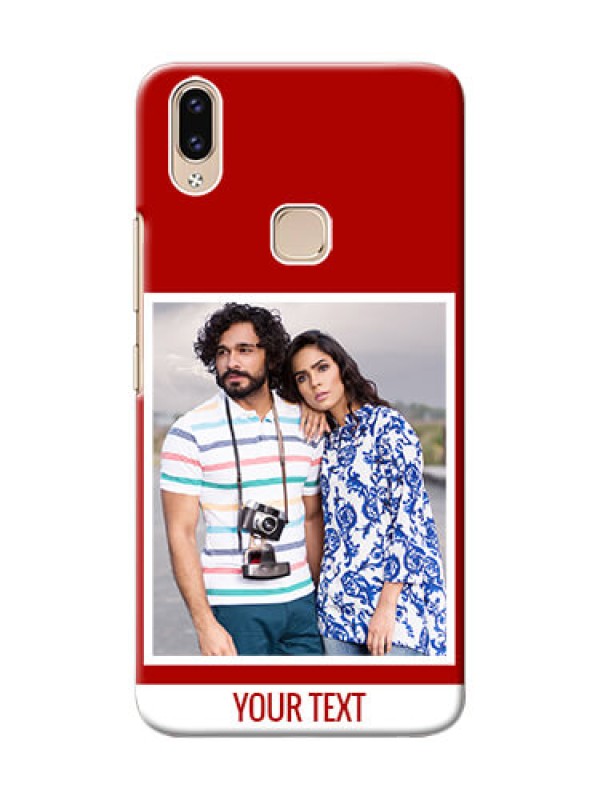 Custom Vivo Y85 mobile phone covers: Simple Red Color Design