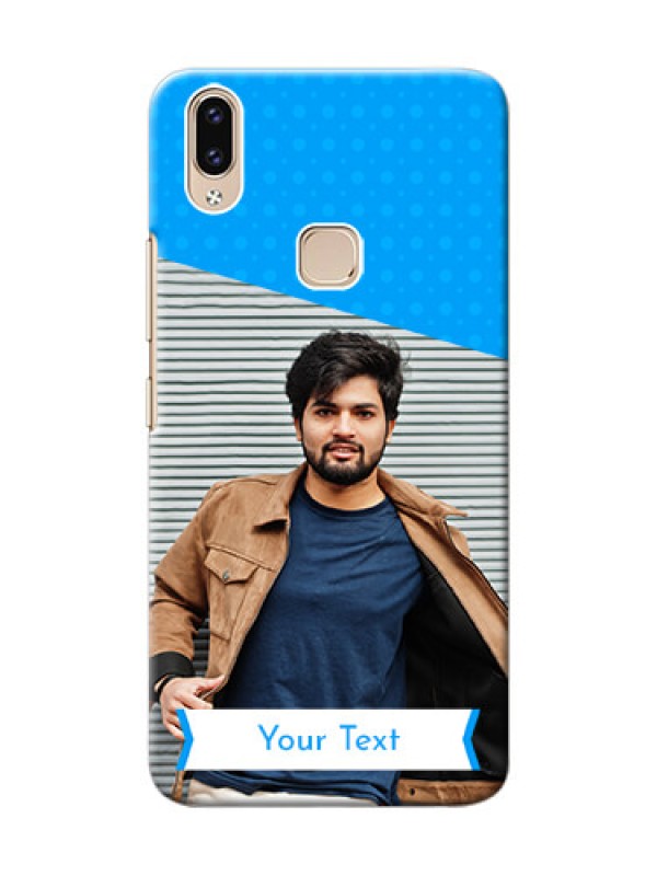 Custom Vivo Y85 Personalized Mobile Covers: Simple Blue Color Design
