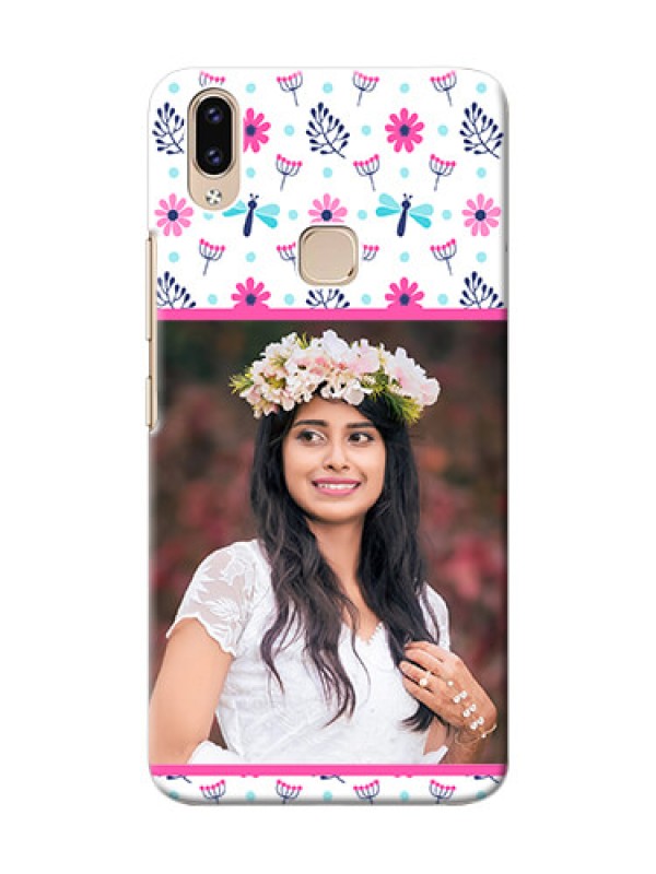 Custom Vivo Y85 Mobile Covers: Colorful Flower Design