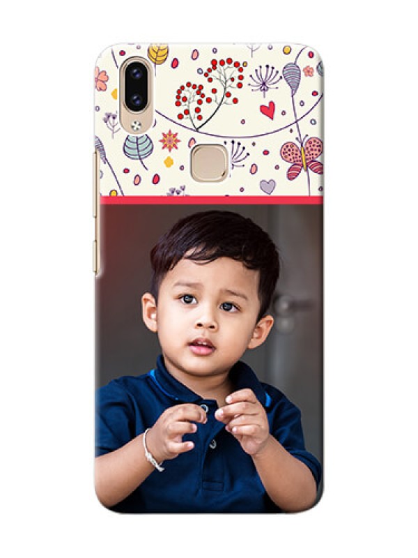 Custom Vivo Y85 phone back covers: Premium Floral Design