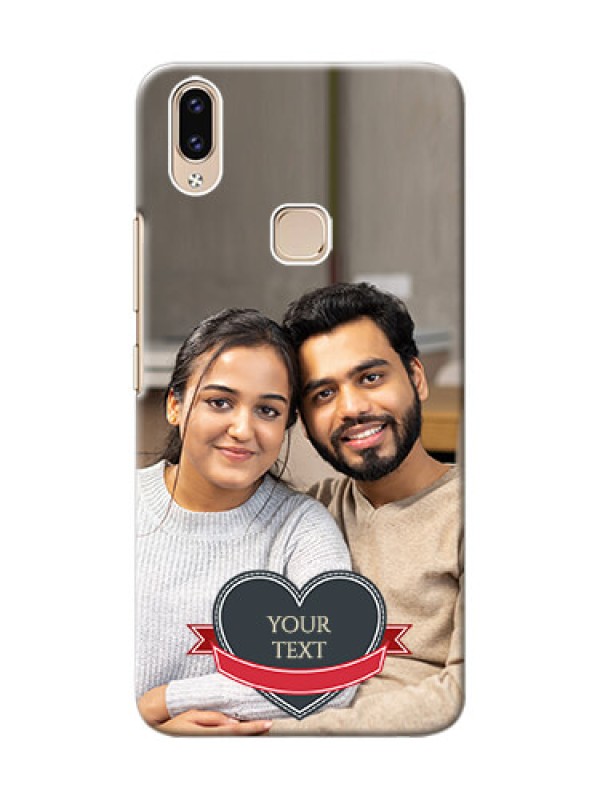Custom Vivo Y85 mobile back covers online: Just Married Couple Design