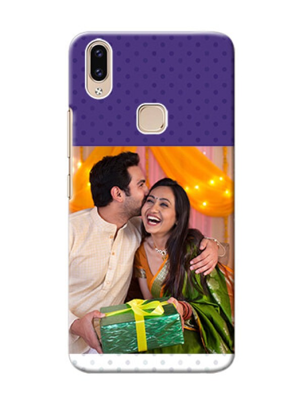 Custom Vivo Y85 mobile phone cases: Violet Pattern Design