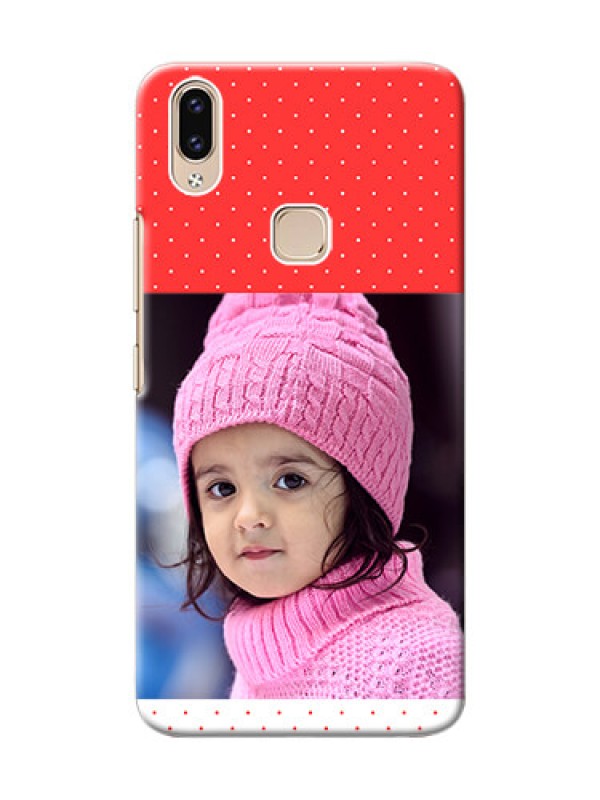 Custom Vivo Y85 personalised phone covers: Red Pattern Design