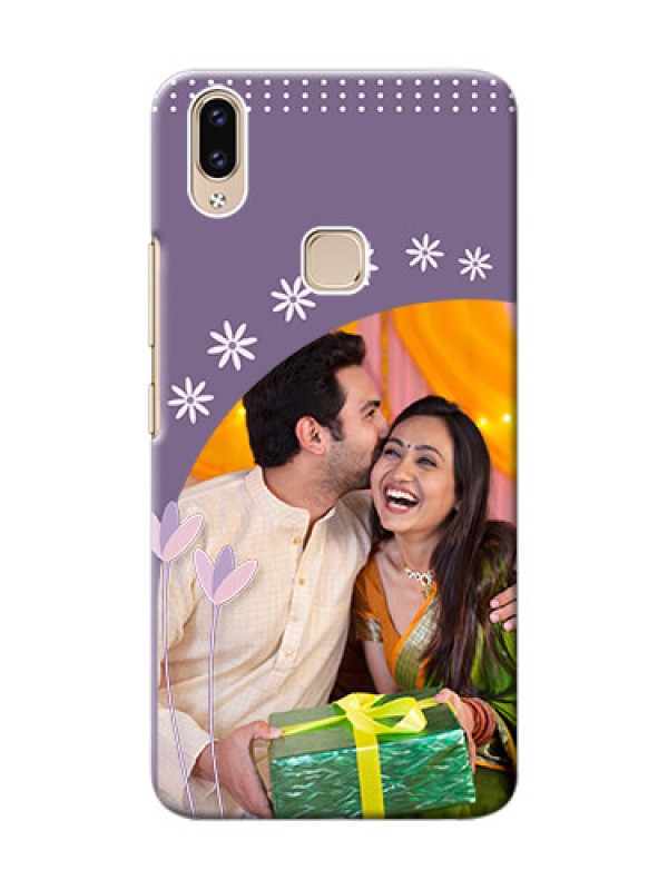 Custom Vivo Y85 Phone covers for girls: lavender flowers design 