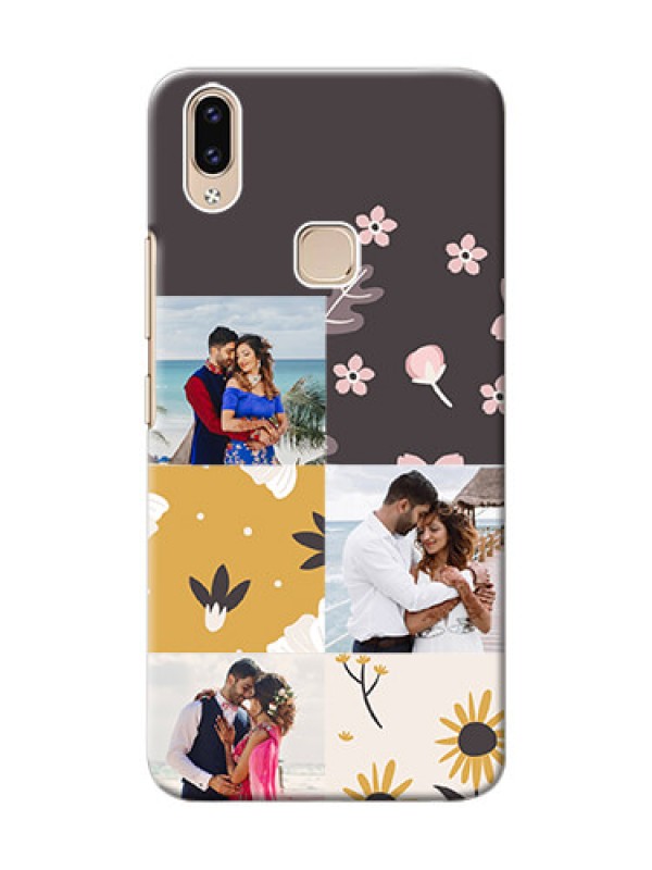 Custom Vivo Y85 phone cases online: 3 Images with Floral Design