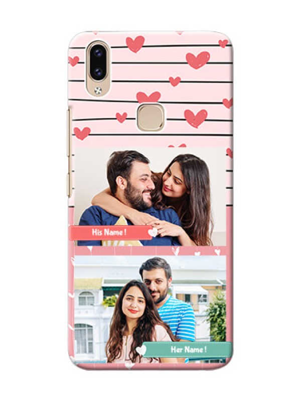 Custom Vivo Y85 custom mobile covers: Photo with Heart Design