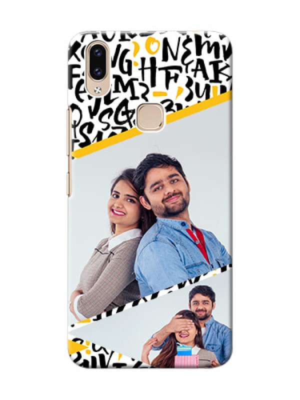 Custom Vivo Y85 Phone Back Covers: Letters Pattern Design