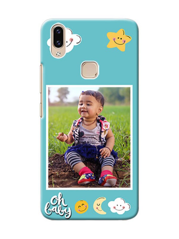 Custom Vivo Y85 Personalised Phone Cases: Smiley Kids Stars Design