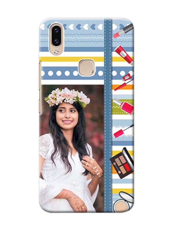 Custom Vivo Y85 Personalized Mobile Cases: Makeup Icons Design
