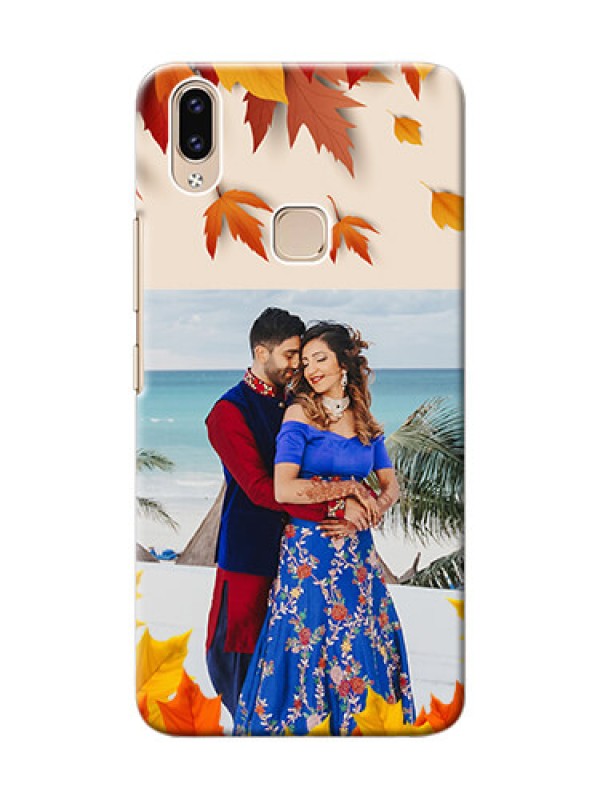 Custom Vivo Y85 Mobile Phone Cases: Autumn Maple Leaves Design