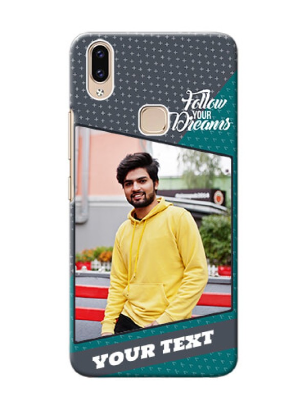 Custom Vivo Y85 Back Covers: Background Pattern Design with Quote