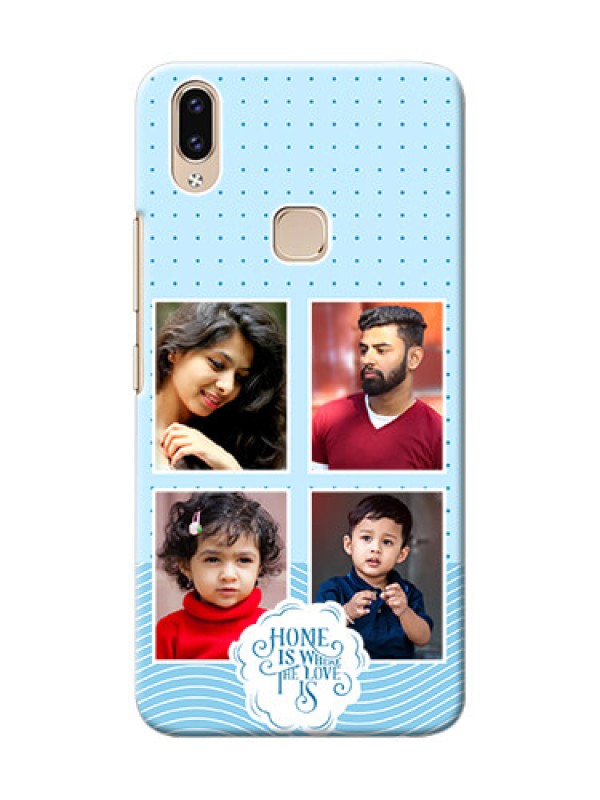 Custom Vivo Y85 Custom Phone Covers: Cute love quote with 4 pic upload Design