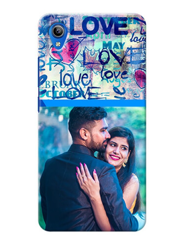 Custom Vivo Y90 Mobile Covers Online: Colorful Love Design