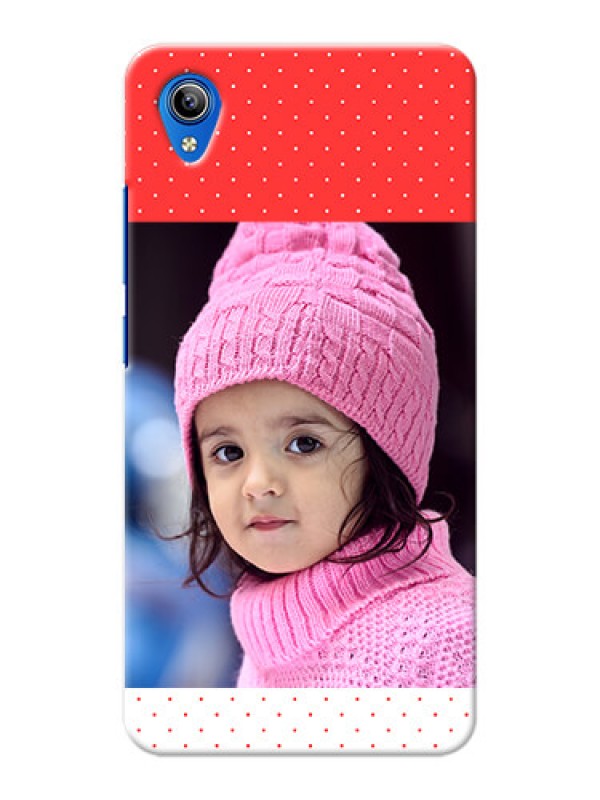 Custom Vivo Y90 personalised phone covers: Red Pattern Design