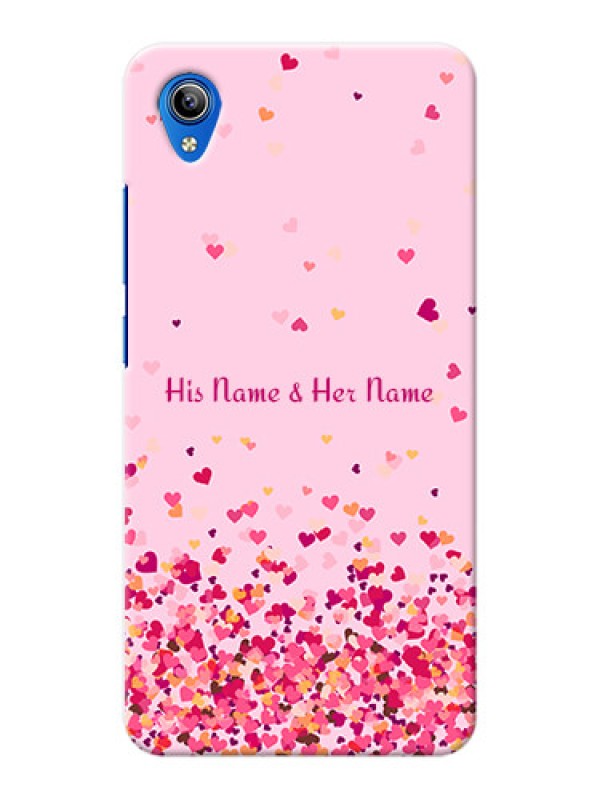Custom Vivo Y90 Phone Back Covers: Floating Hearts Design