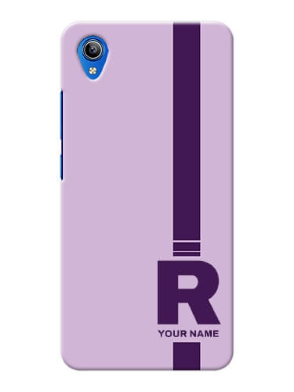 Custom Vivo Y90 Custom Phone Covers: Simple dual tone stripe with name Design