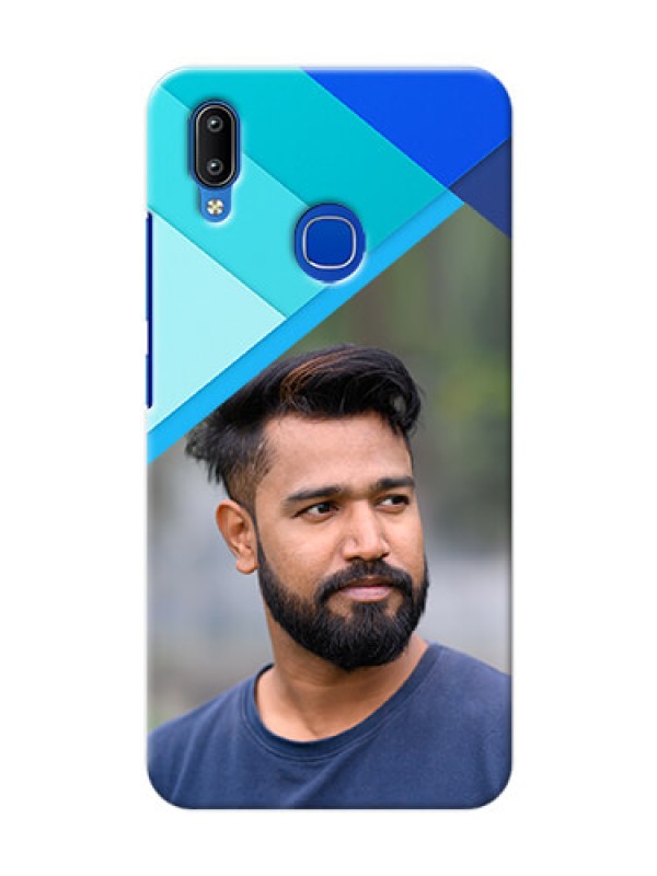 Custom Vivo Y91 Phone Cases Online: Blue Abstract Cover Design
