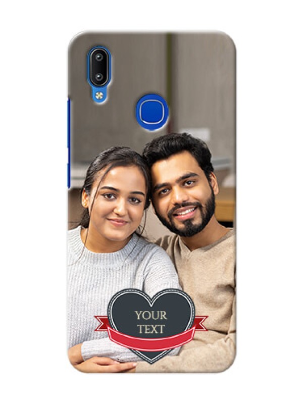 Custom Vivo Y91 mobile back covers online: Just Married Couple Design