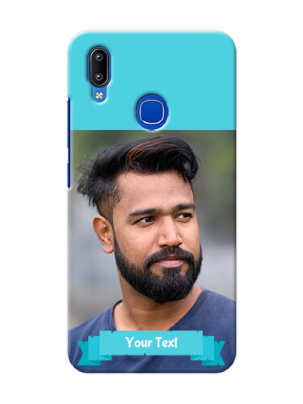 Custom Vivo Y91 Personalized Mobile Covers: Simple Blue Color Design