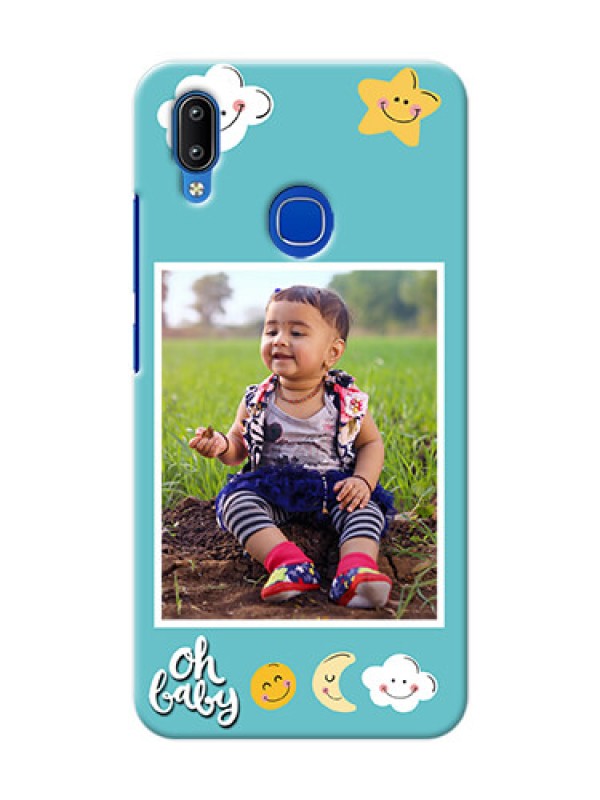 Custom Vivo Y91 Personalised Phone Cases: Smiley Kids Stars Design