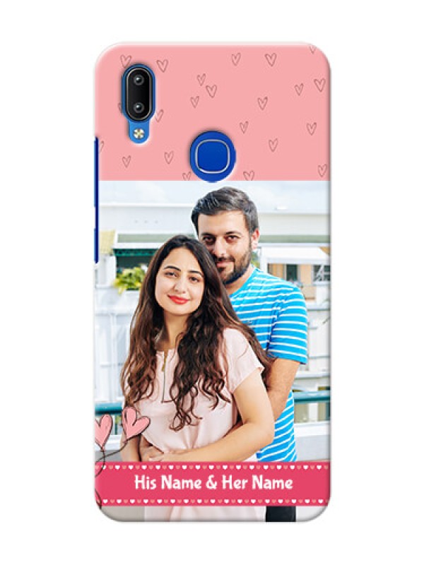 Custom Vivo Y91 phone back covers: Love Design Peach Color