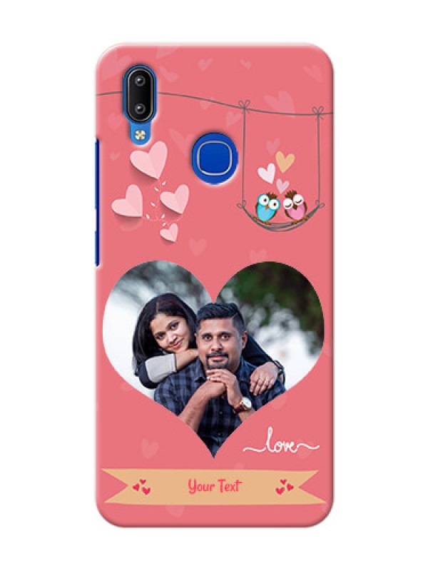 Custom Vivo Y91 custom phone covers: Peach Color Love Design 
