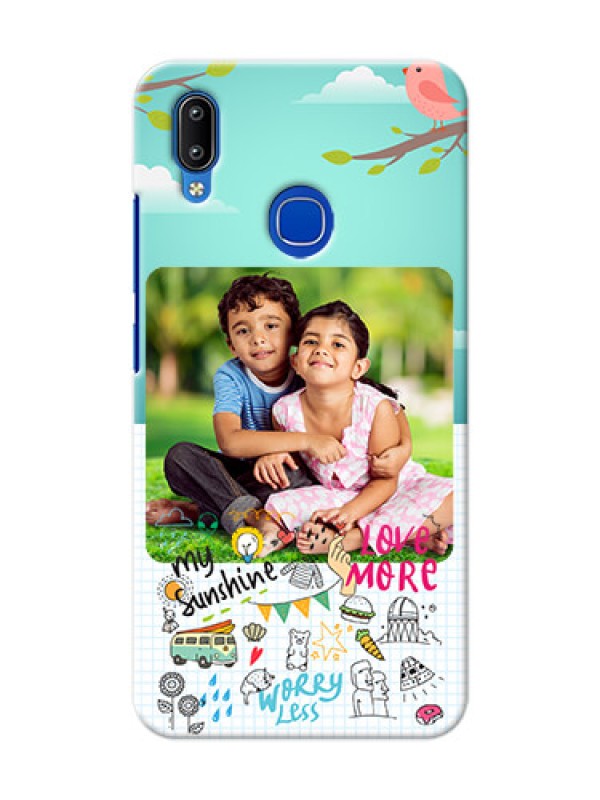 Custom Vivo Y91 phone cases online: Doodle love Design