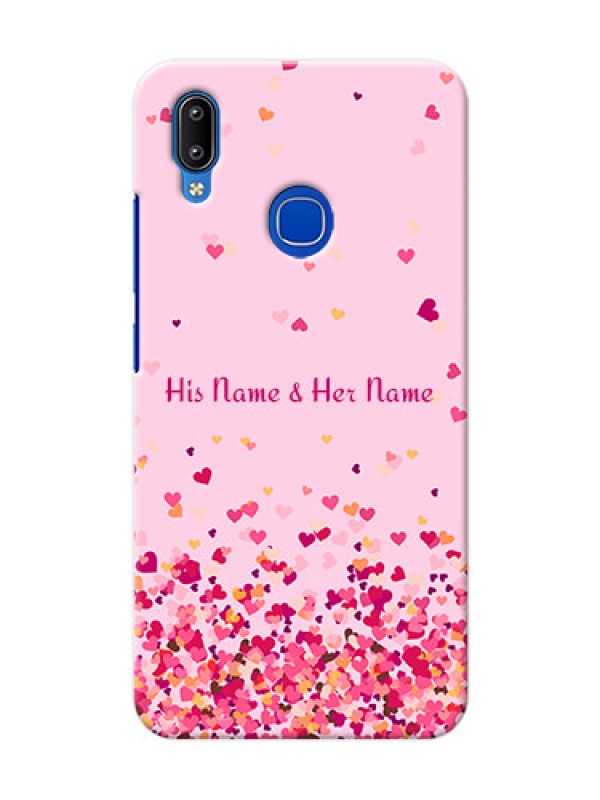 Custom Vivo Y91 Phone Back Covers: Floating Hearts Design