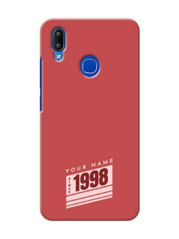 Custom Vivo Y91 Phone Back Covers: Red custom year of birth Design